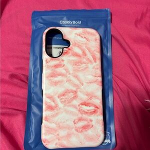 Casely Bold Pink and White Phone Case